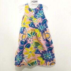 Healthtex 5T 100% Cotton Floral Print Summer Dress Toddler Knee Length Swing